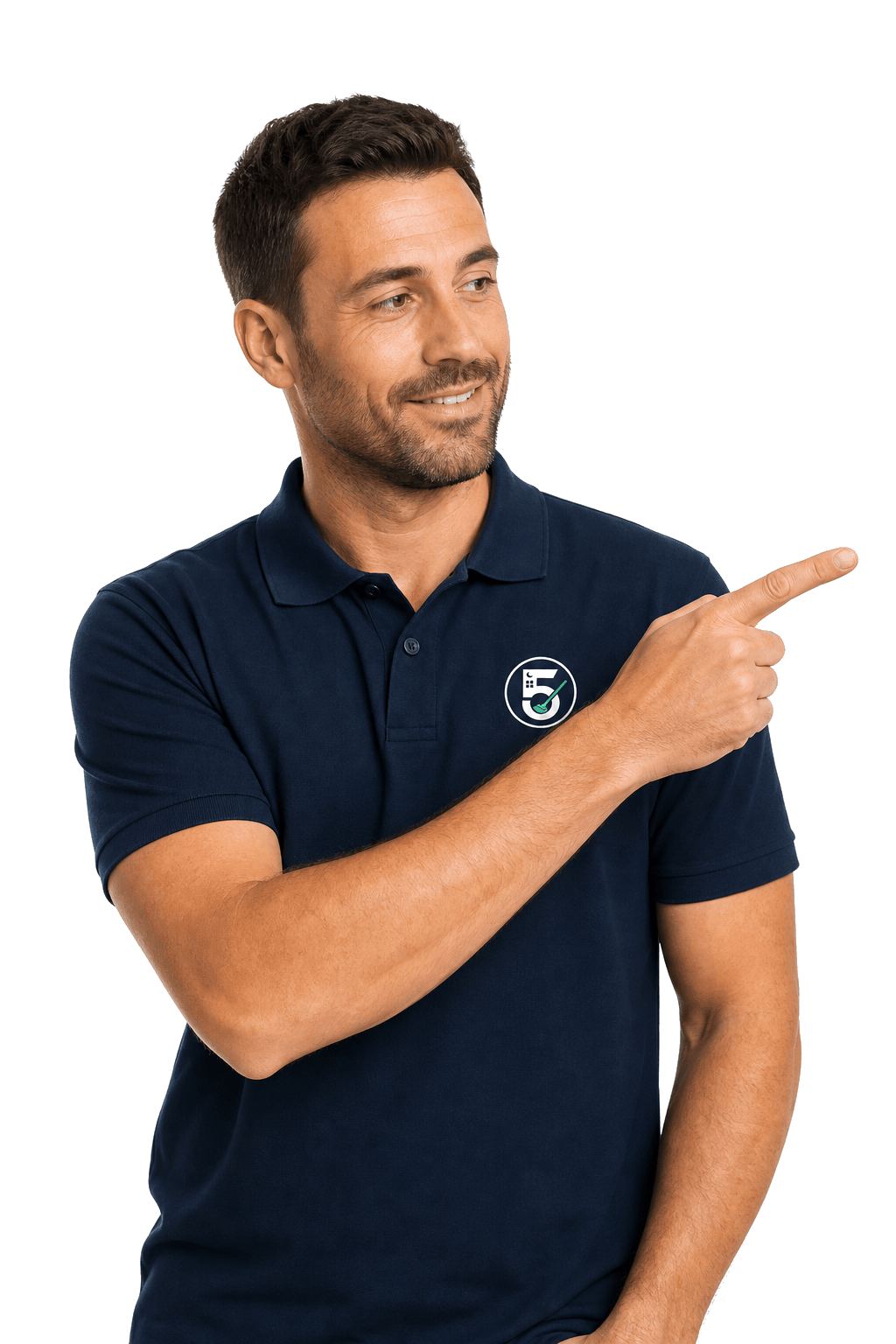 AfterFive commercial cleaner pointing to request a Melbourne cleaning quote